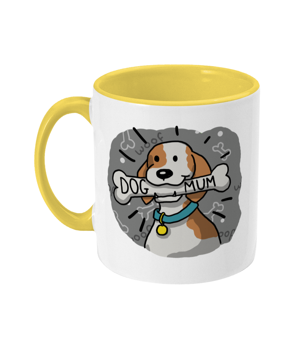 Dog Mum Mug | Two Tone | 3 Colours Available