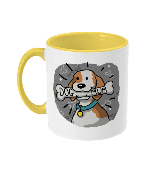 Dog Mum Mug | Two Tone | 3 Colours Available