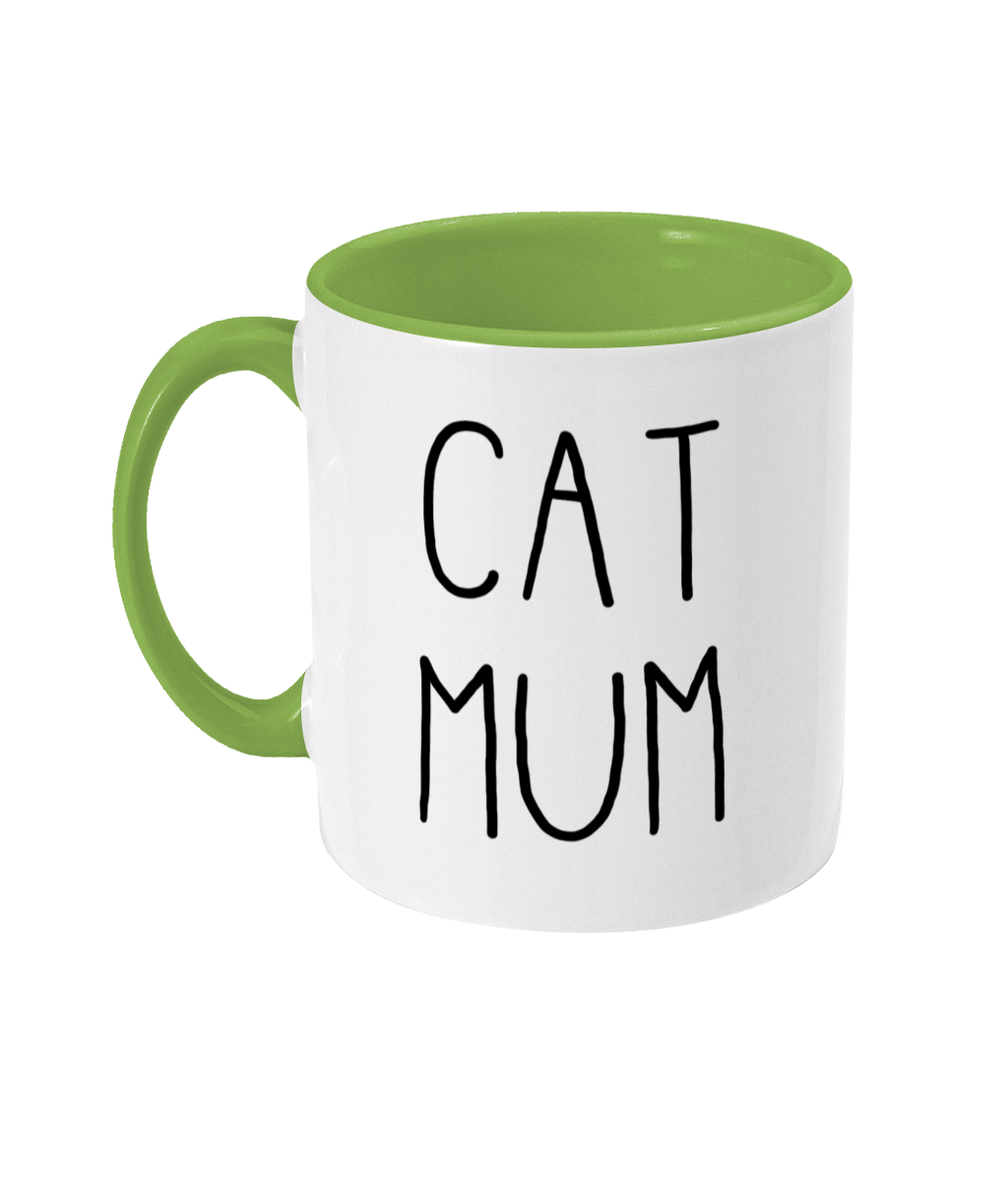 Cat Mum Mug | Two Tone | 5 Colours Available