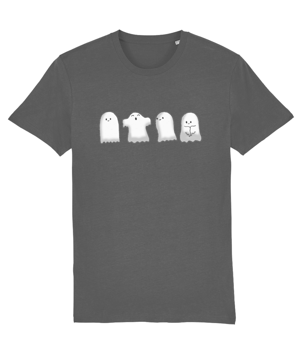 Ghost Tee | Halloween T Shirt | Premium Organic Tee | Available in 5 colours