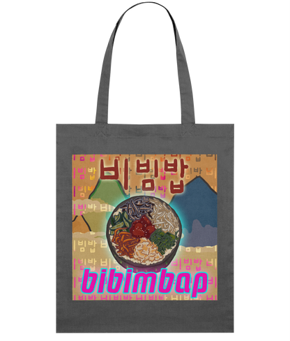 Bibimbap Organic Tote Bag 비빔밥 | Korean Foods Collection | Available in 4 colours