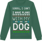 Sorry, I Can't. I Have Plans With My Dog | Ugly Christmas Jumper | with FREE printable pet themed gift tags!