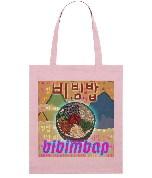 Bibimbap Organic Tote Bag 비빔밥 | Korean Foods Collection | Available in 4 colours