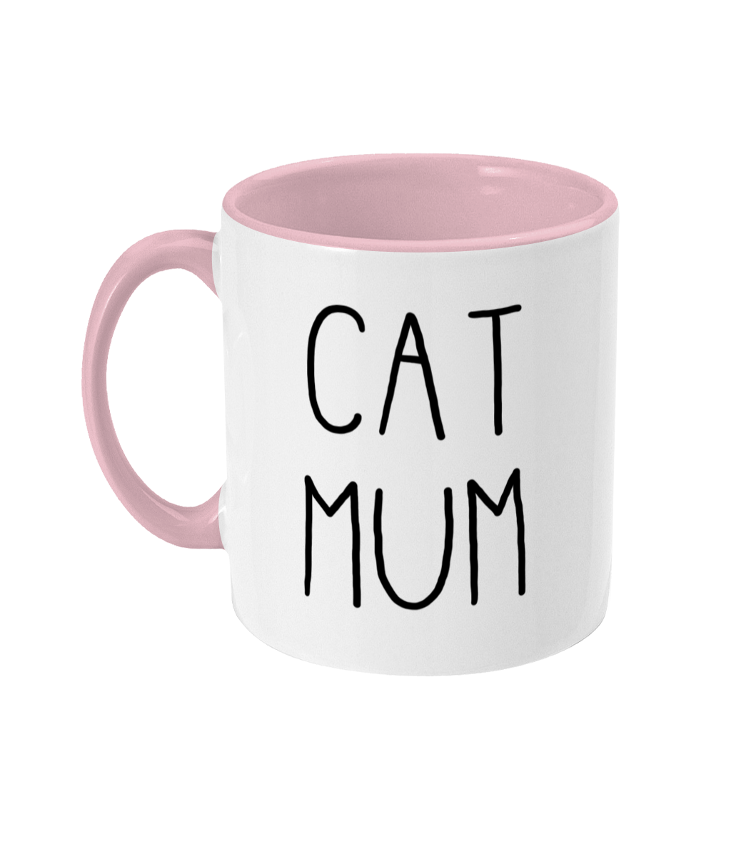 Cat Mum Mug | Two Tone | 5 Colours Available