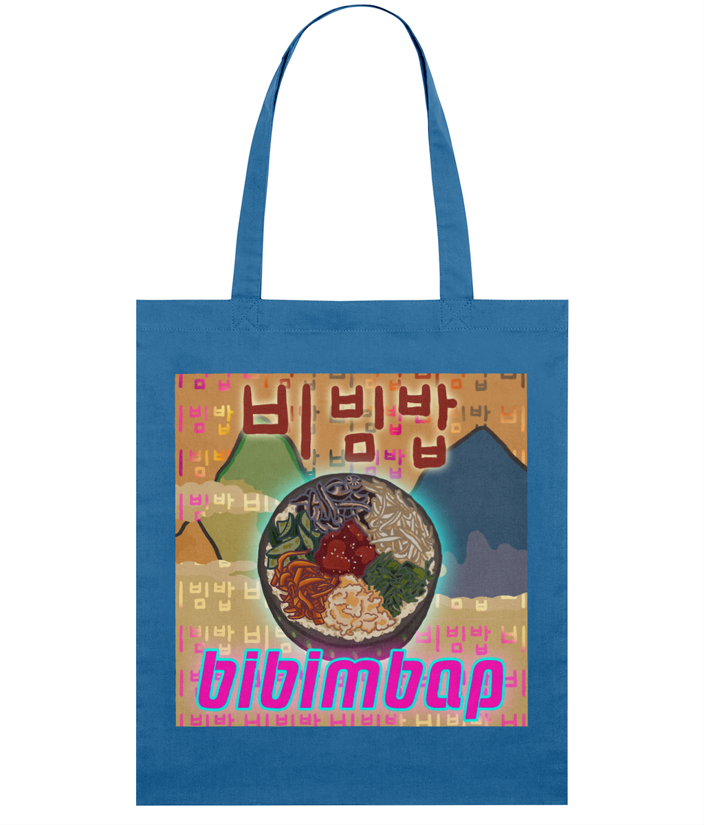 Bibimbap Organic Tote Bag 비빔밥 | Korean Foods Collection | Available in 4 colours