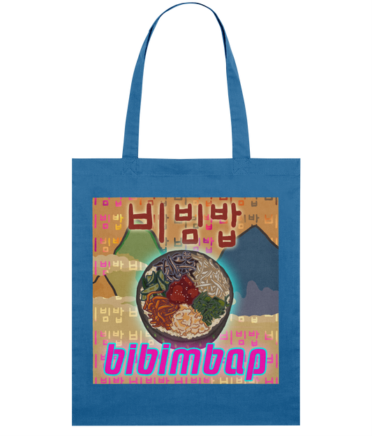 Bibimbap Organic Tote Bag 비빔밥 | Korean Foods Collection | Available in 4 colours