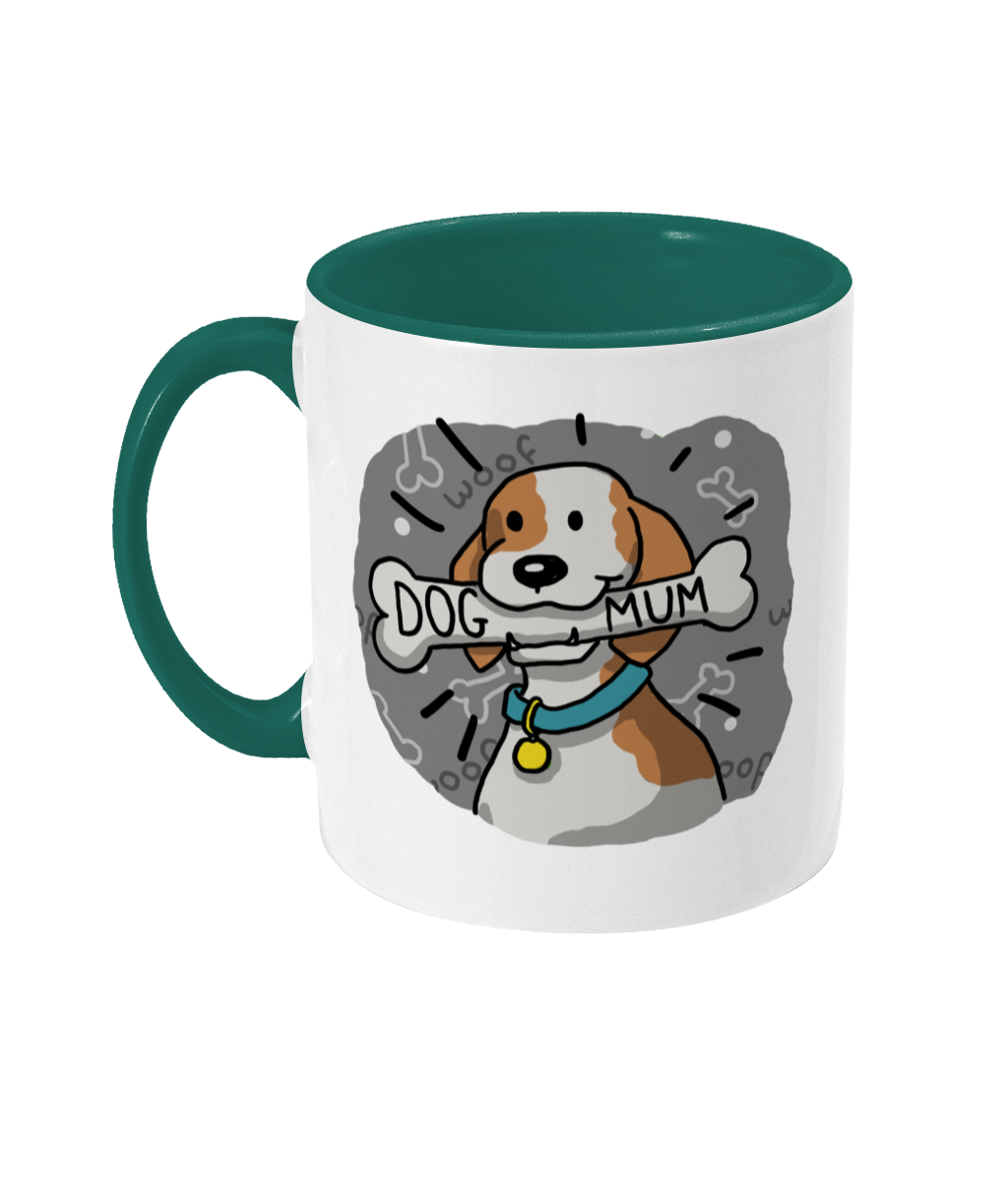 Dog Mum Mug | Two Tone | 3 Colours Available