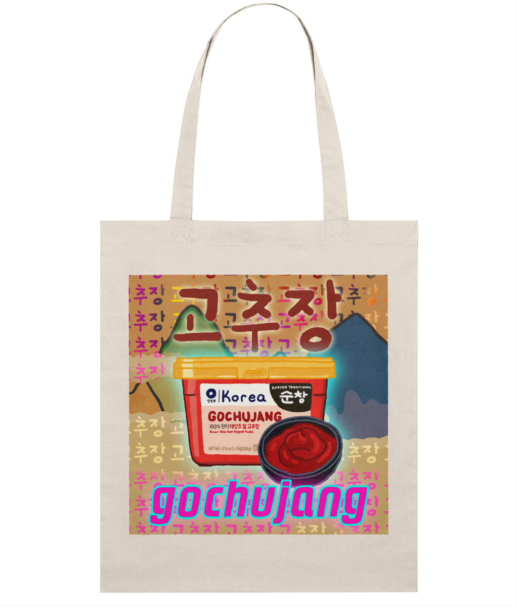 Gochujang Organic Tote Bag 고추장 | Korean Foods Collection | Available in 4 colours