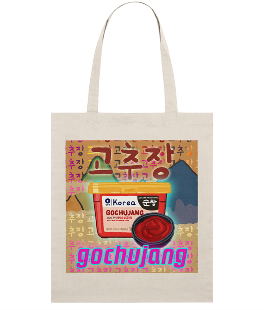 Gochujang Organic Tote Bag 고추장 | Korean Foods Collection | Available in 4 colours