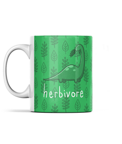 Herbivore Mug | Dinosaur Mug | Vegan Mug 🌿