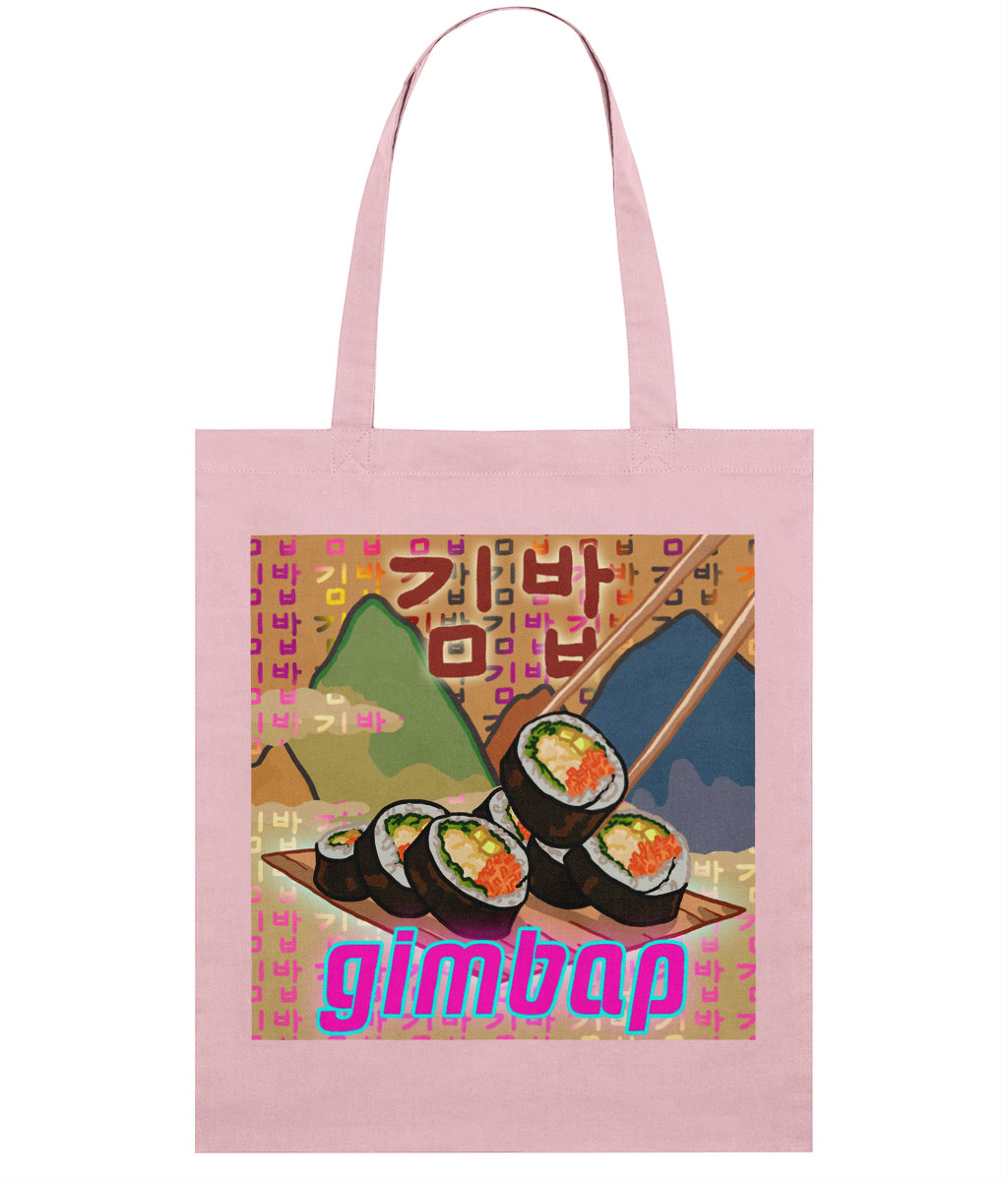 Gimbap Organic Tote Bag 김밥 | Korean Foods Collection | Kimbap | Available in 4 colours