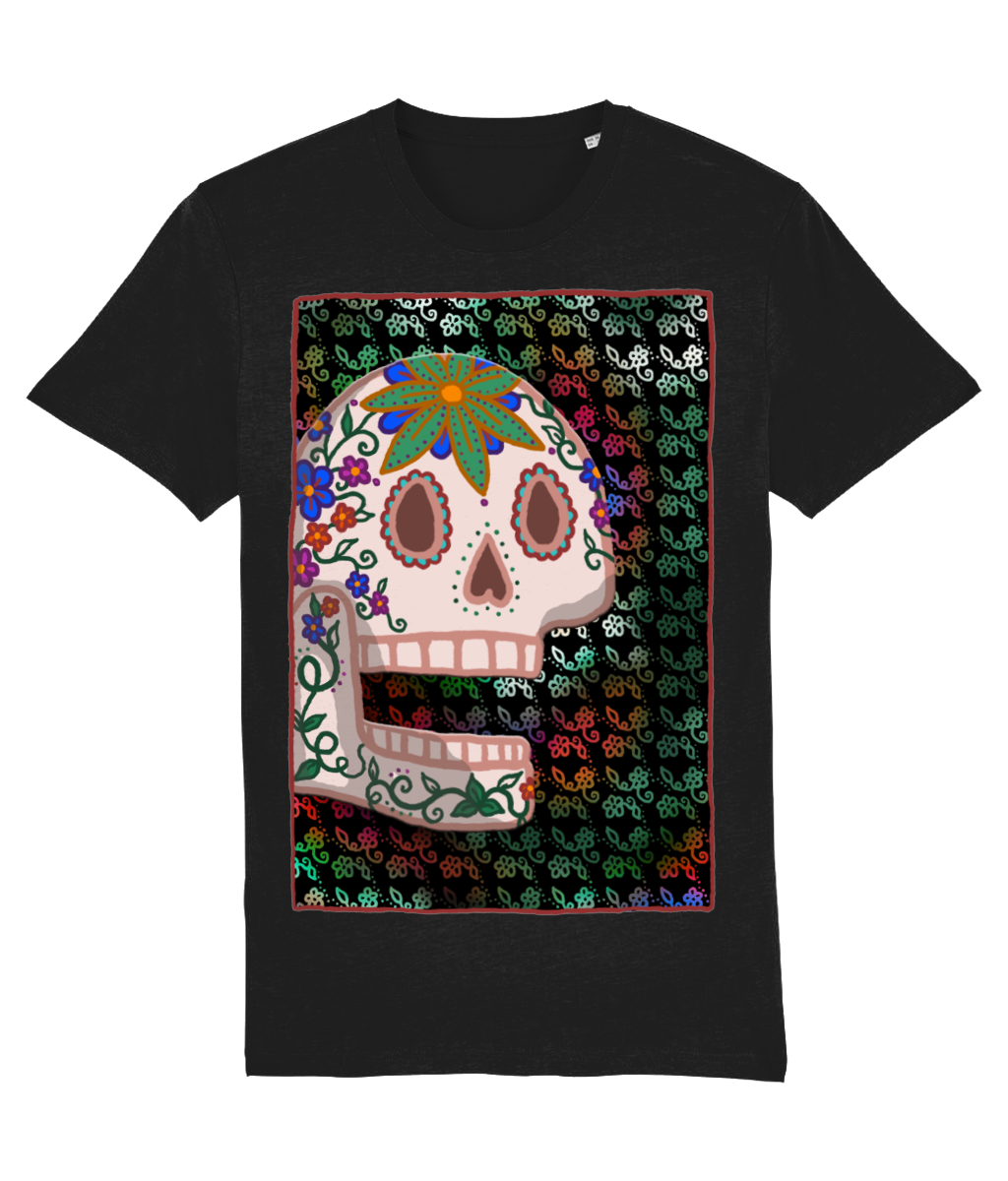 Sugar Skull Tee | Calavera T Shirt | Día de los Muertos | Premium Organic Tee