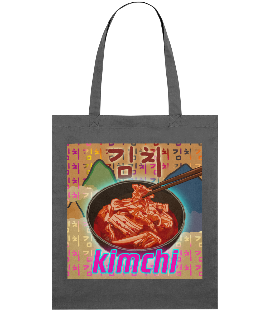 Kimchi Organic Tote Bag 김치 | Korean Foods Collection | Available in 4 colours