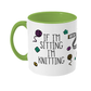 If I'm Sitting I'm Knitting Mug | Two Tone | 5 colours available