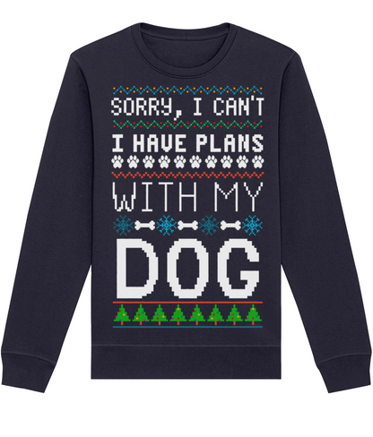 Sorry, I Can't. I Have Plans With My Dog | Ugly Christmas Jumper | with FREE printable pet themed gift tags!