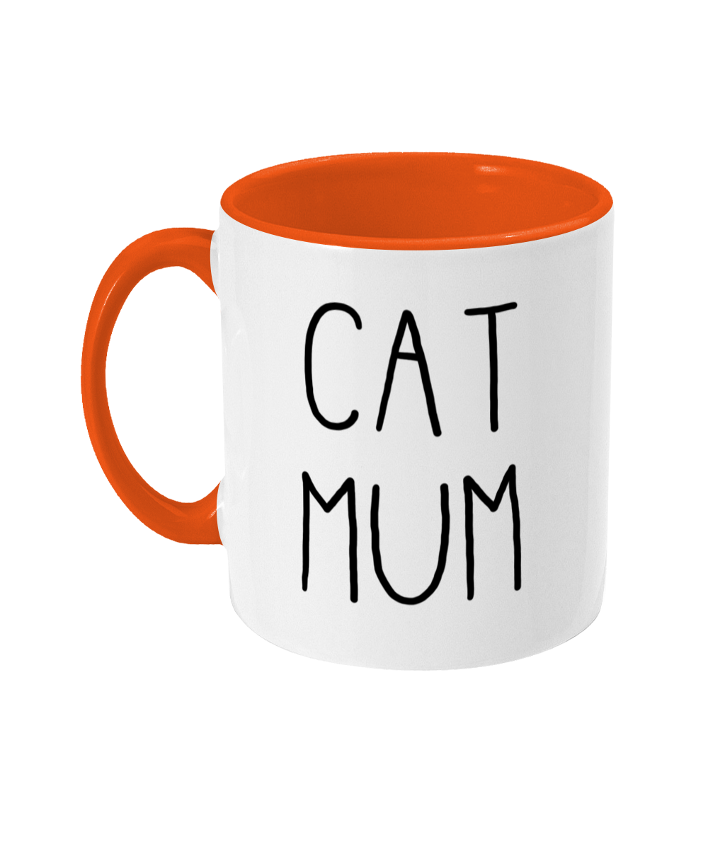 Cat Mum Mug | Two Tone | 5 Colours Available