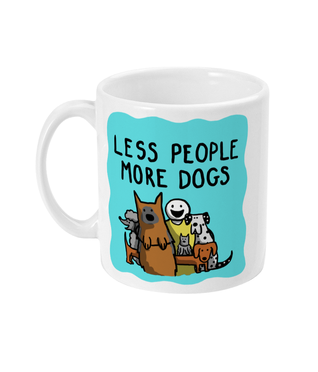 Less People More Dogs Mug