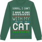 Sorry, I Can't. I Have Plans With My Cat | Ugly Christmas Jumper | with FREE printable pet themed gift tags!