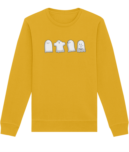 Ghost Sweater | Halloween Sweatshirt | Premium Eco friendly and Fair Wear certified sweatshirt | Available in 4 colours