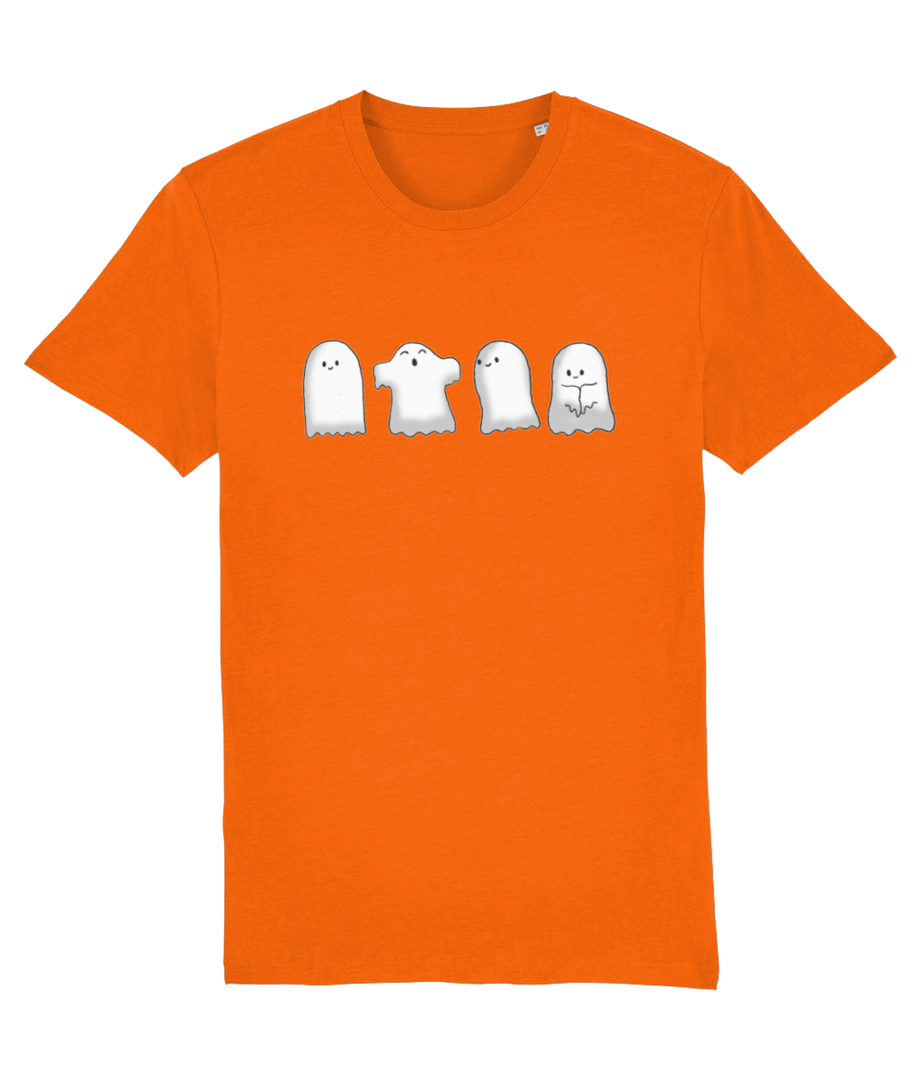 Ghost Tee | Halloween T Shirt | Premium Organic Tee | Available in 5 colours