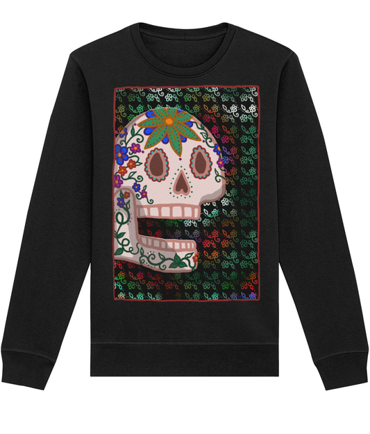 Sugar Skull Sweater | Calavera Sweatshirt | Día de los Muertos | Premium Eco friendly and Fair Wear certified