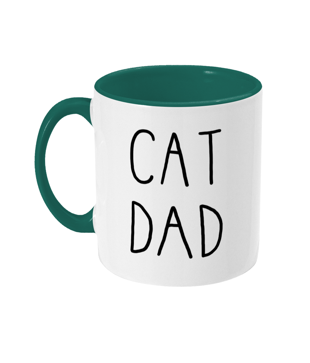 Cat Dad Mug | Two Tone | 5 Colours Available