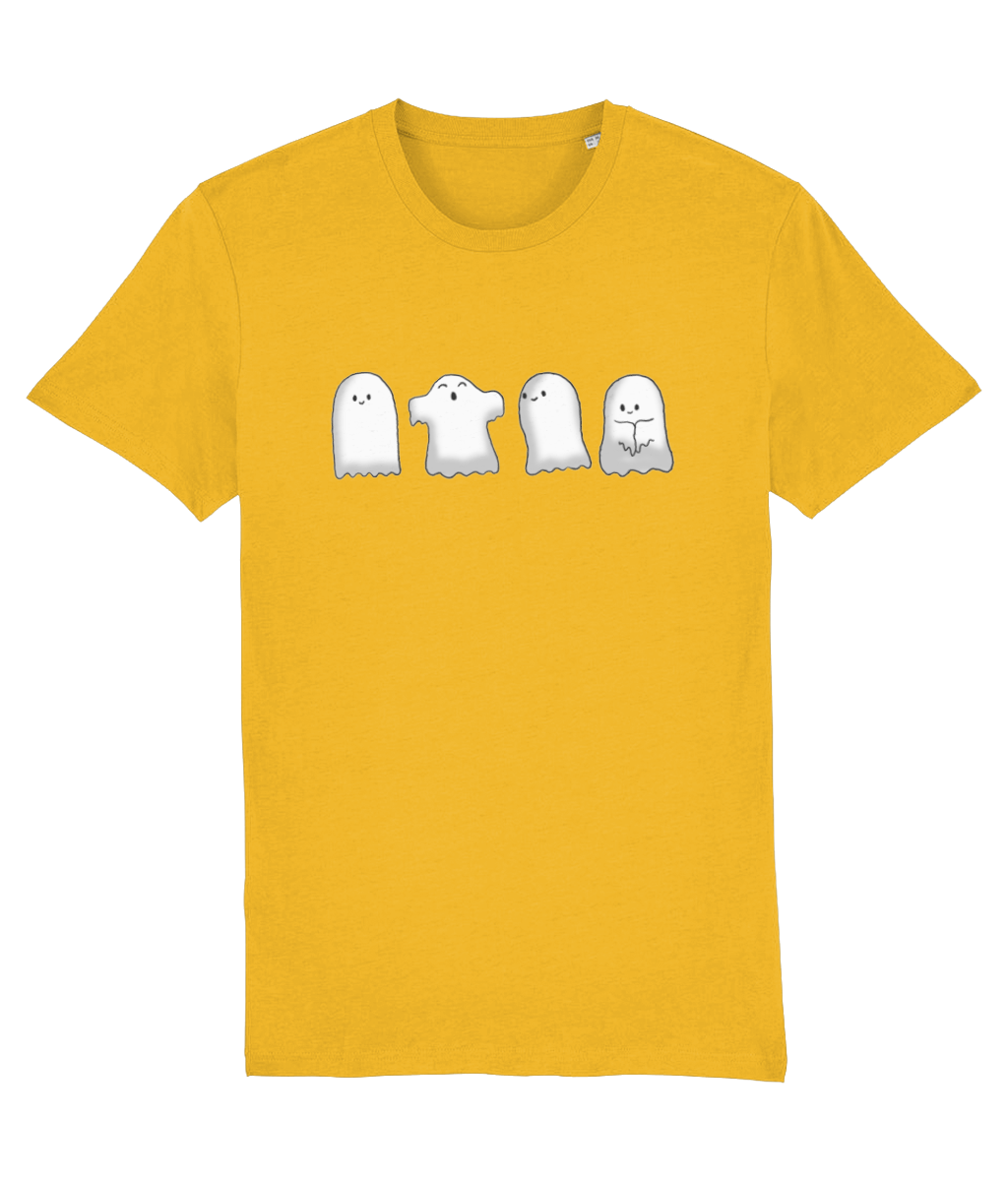 Ghost Tee | Halloween T Shirt | Premium Organic Tee | Available in 5 colours