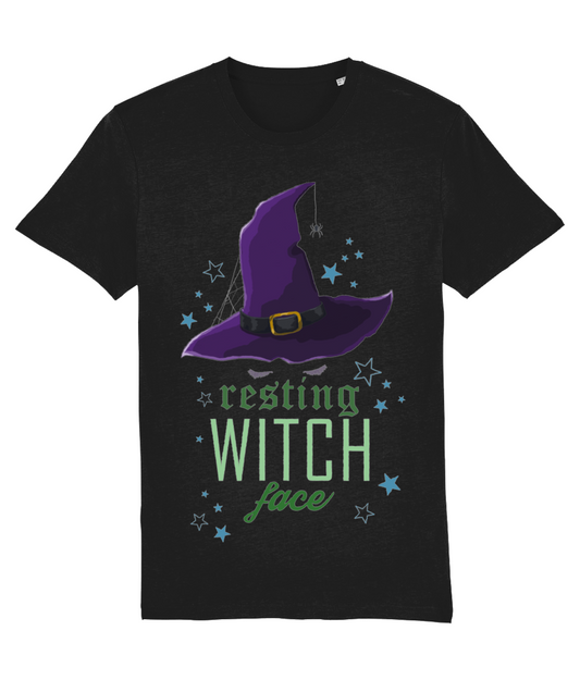 Resting Witch Face Tee | Witch T Shirt | Halloween | Premium Organic T Shirt