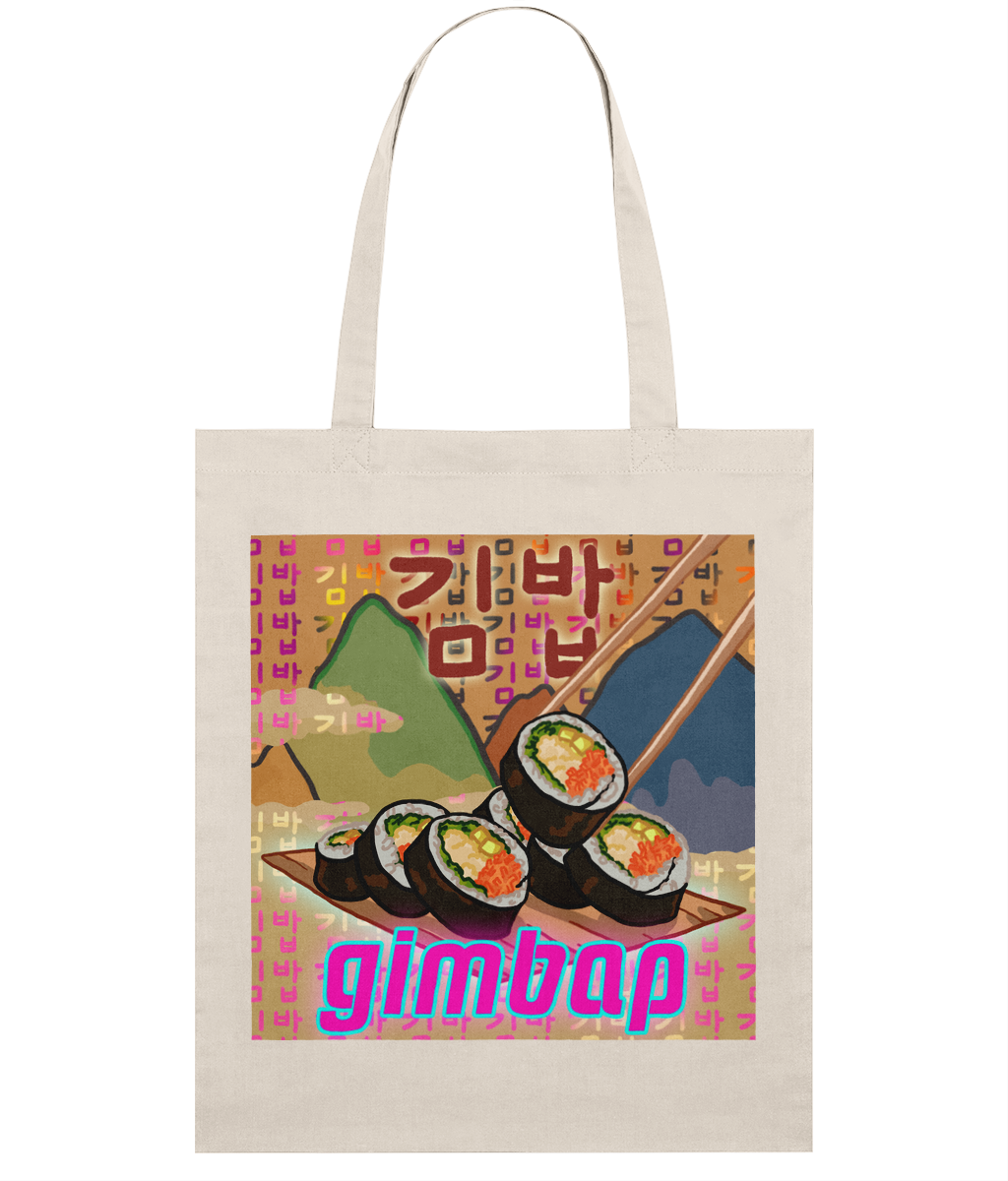 Gimbap Organic Tote Bag 김밥 | Korean Foods Collection | Kimbap | Available in 4 colours