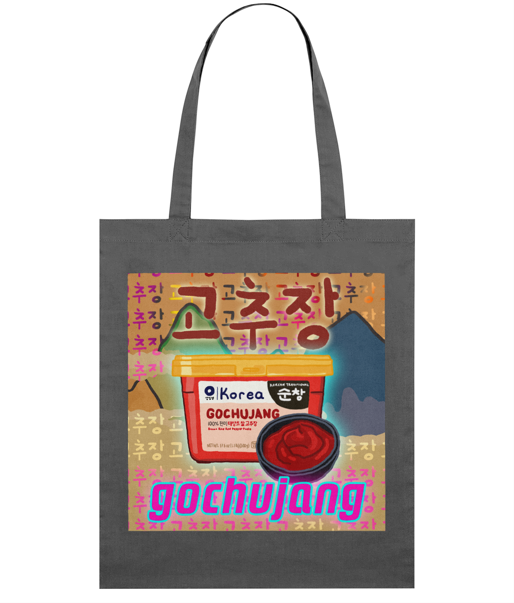 Gochujang Organic Tote Bag 고추장 | Korean Foods Collection | Available in 4 colours