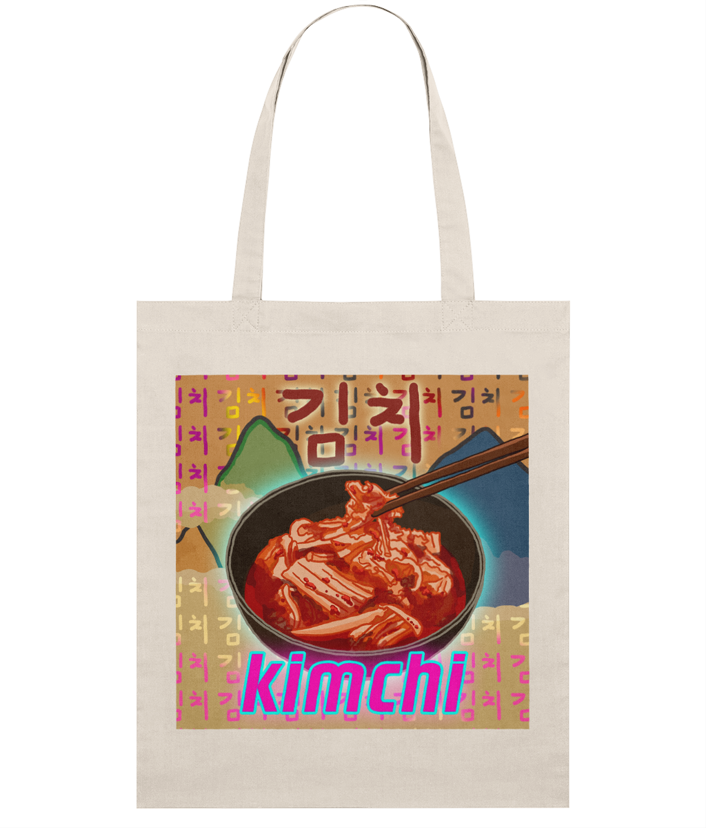 Kimchi Organic Tote Bag 김치 | Korean Foods Collection | Available in 4 colours