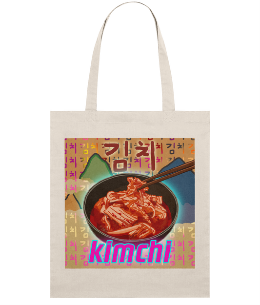 Kimchi Organic Tote Bag 김치 | Korean Foods Collection | Available in 4 colours