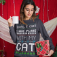 Sorry, I Can't. I Have Plans With My Cat | Ugly Christmas Jumper | with FREE printable pet themed gift tags!