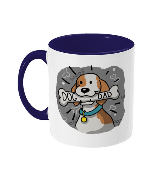 Dog Dad Mug | Two Tone | 3 Colours Available