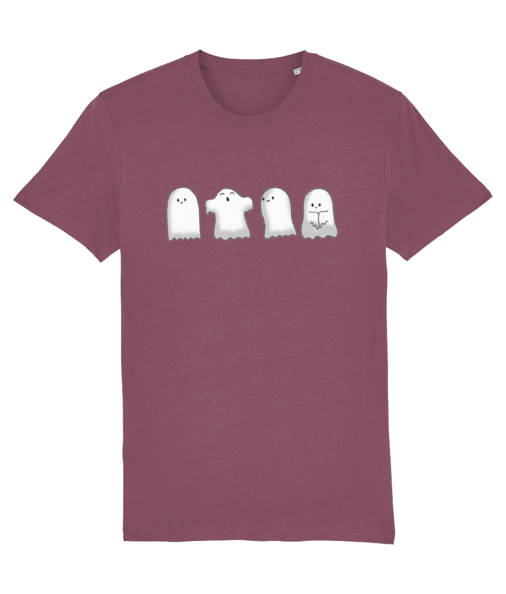 Ghost Tee | Halloween T Shirt | Premium Organic Tee | Available in 5 colours