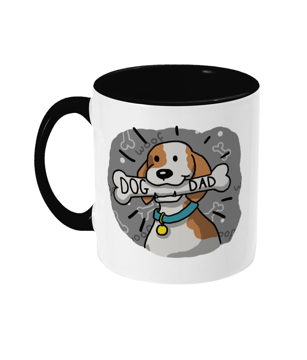 Dog Dad Mug | Two Tone | 3 Colours Available