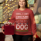 Sorry, I Can't. I Have Plans With My Dog | Ugly Christmas Jumper | with FREE printable pet themed gift tags!