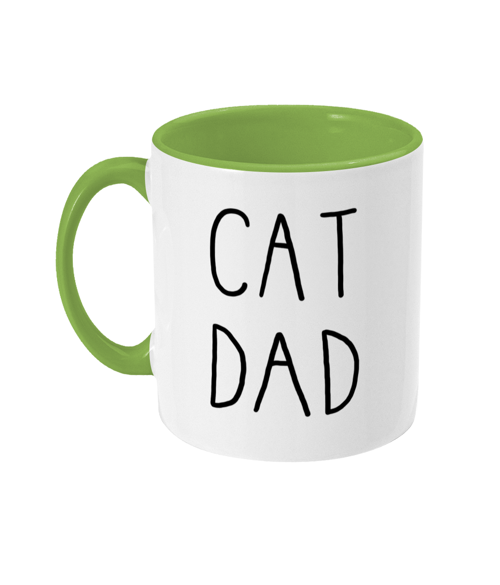 Cat Dad Mug | Two Tone | 5 Colours Available