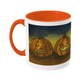 Watercolour Halloween Pumpkin Mug | Two Tone | Available in 2 colours